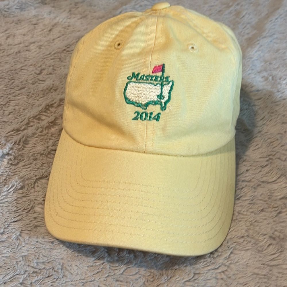 Masters Yellow Embroidered 2014 Baseball Cap - Picture 2 of 8